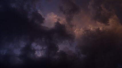 Naklejka na ściany i meble Clouds during a storm