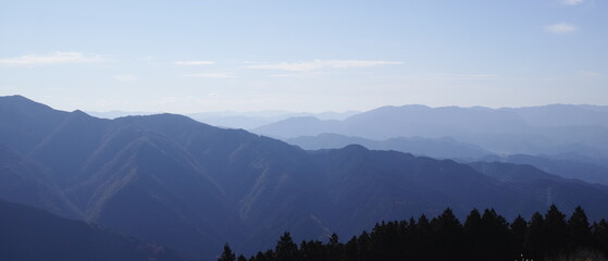 葛城山山頂の景色