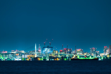 Fototapeta premium 志賀島から見る福岡の都市夜景