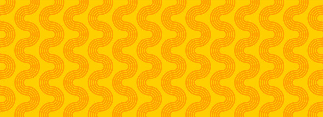 Paste background, element. Spaghetti wavy yellow and white pattern