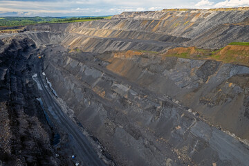 Coal quarry from the side part above
