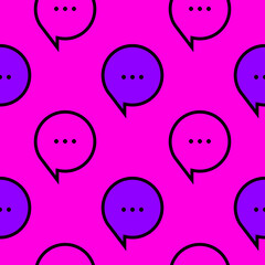 Comments and messages simple seamless pattern