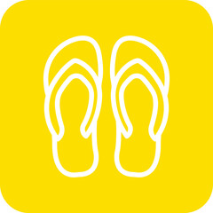 Flip flop Vector Icon Design Illustration