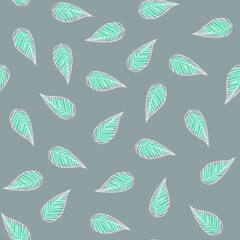 Pattern with leaves