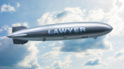 Fototapeta premium Street Sign to Lawyer