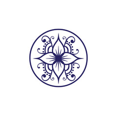 mandala flower decoration design vector illustration