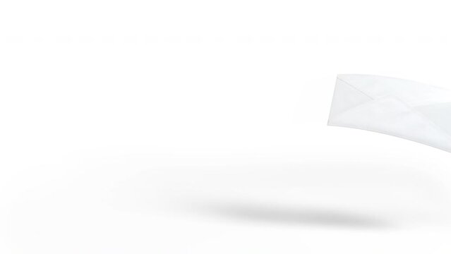 Inside Envelope Animation. "send email" 4K