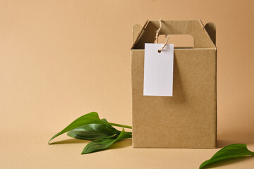 Eco friendly packaging, paper recycling, zero waste, natural products concept. Copy space.