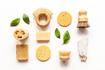 Pattern of massage and spa cosmetic products top view