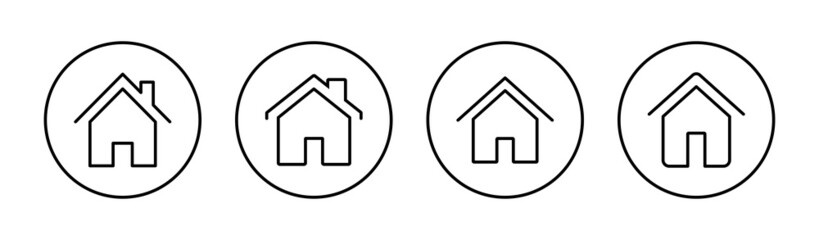 House icons set. Home sign and symbol