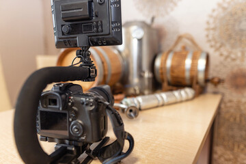 Creating an interior for blogging about cooking alcohol