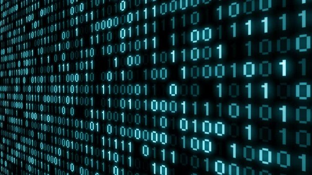 Cyberspace, technology concept animation (4K) | perspective angle