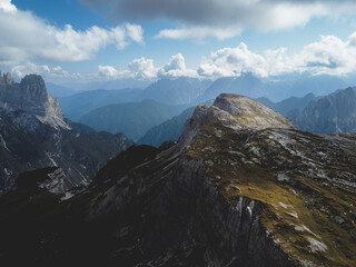 Vista delle Dolomiti dal parco delle Cinque Torri