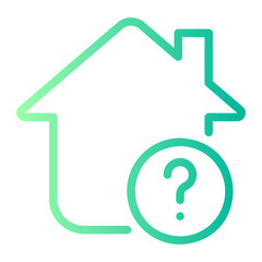 Obraz premium unknown gradient icon