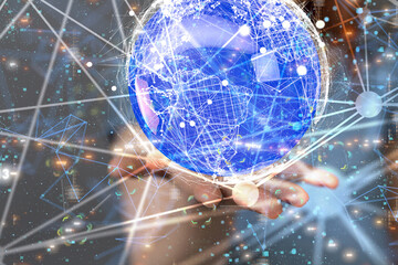 Business intelligence analyst dashboard on virtual