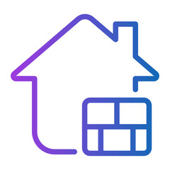 firewall gradient icon