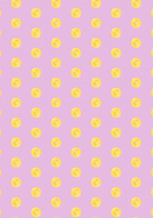 Münzen Muster in 3 Farben