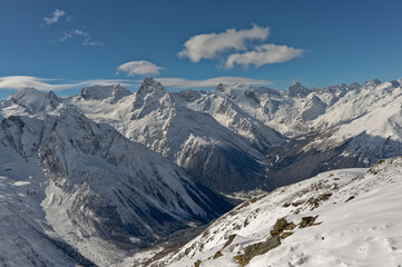 Mountain peaks of the North Caucasus