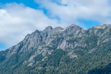 Mountain peak in the morning	
