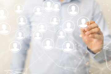 Global network. Blockchain. 3D illustration. Neural networks and artificial intelligence. Abstract