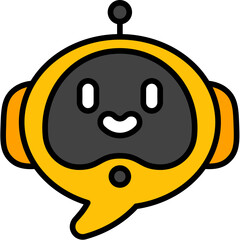 chat filled outline icon