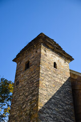Fototapeta na wymiar Ananuri castel in autumn in Georgia, Europe