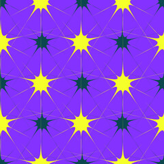 abstract star bright and colorful seamless vector pattern