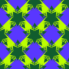 abstract star bright and colorful seamless vector pattern with stripes