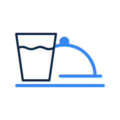 Breakfast lunch or dinner food icon