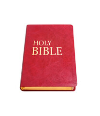 Holy Bible isolated on white background with clipping path.