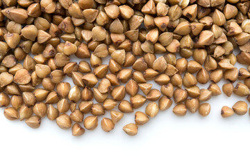 buckwheat isolated on white background