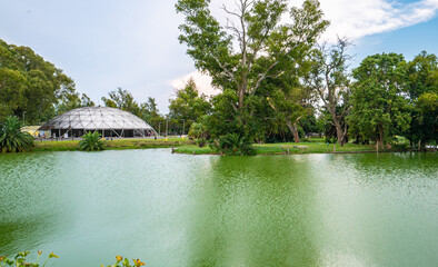 Obraz premium lagoons Children's Republic, a miniature children's city city in Argentina