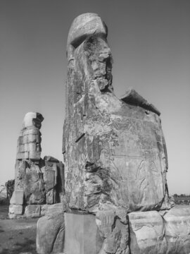 The Colossi Of Memnon Are Two Massive Stone Statues Of The Pharaoh Amenhotep III, Who Reigned In Egypt During The Eighteenth Dynasty Of Egypt