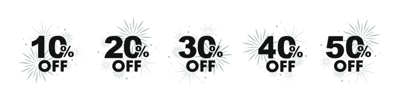 10,50%off sign on white background	