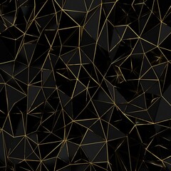 Fototapeta premium Abstract Dynamic Black Background with Various Shape Design. Usable for Background, Wallpaper, Banner, Poster