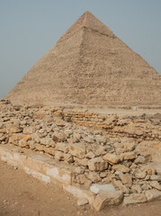 Great pyramids of Giza. Ancient Egypt