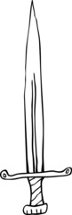 drawing of a sword