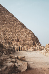 Great pyramids of Giza. Ancient Egypt