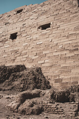 Fototapeta premium The Karnak Temple Complex, commonly known as Karnak, comprises a vast mix of decayed temples, pylons, chapels, and other buildings near Luxor, Egypt.
