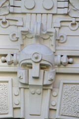 particolare palazzo jugendstil riga