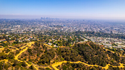 Los Angeles, CA, USA 2022 . View to the Griffith Observatory is a facility in Los Angeles. It is...