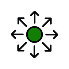 network icon, people network illustration. Eps 10 vector illustration.