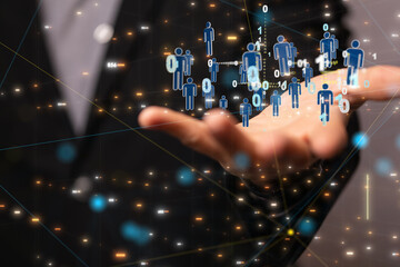 people network structure HR - Human resources management and recruitment