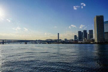 Obraz premium city skyline Tokyo