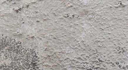 Grey empty concrete wall texture, white plastered wall texture or background, messy street wall