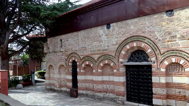 Church of St Paraskeva in Nesebar historic city on Black Sea shore in Bulgaria