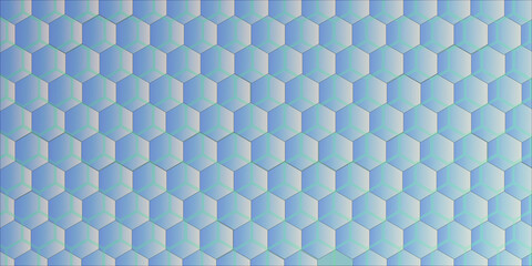 Abstract background with hexagons and Cubes rows optical illusion background , Creative and geometric design with 3d geometric tiles with cubes. Abstract multicolored background and lines with hexagon