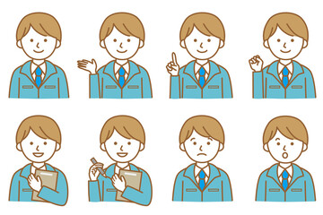 アイコン 人 作業着 働く AI 素材 ベクター 