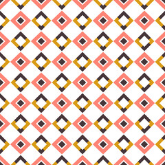 Simple minimalistic seamless pattern with rhombuses in scandinavian style. Abstract geometric design vector wallpaper.
