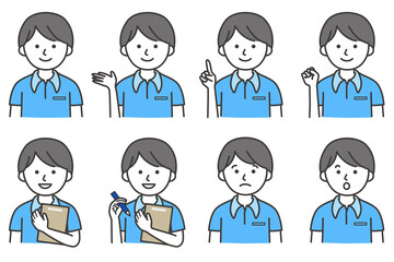 アイコン 人 作業着 働く AI 素材 ベクター 